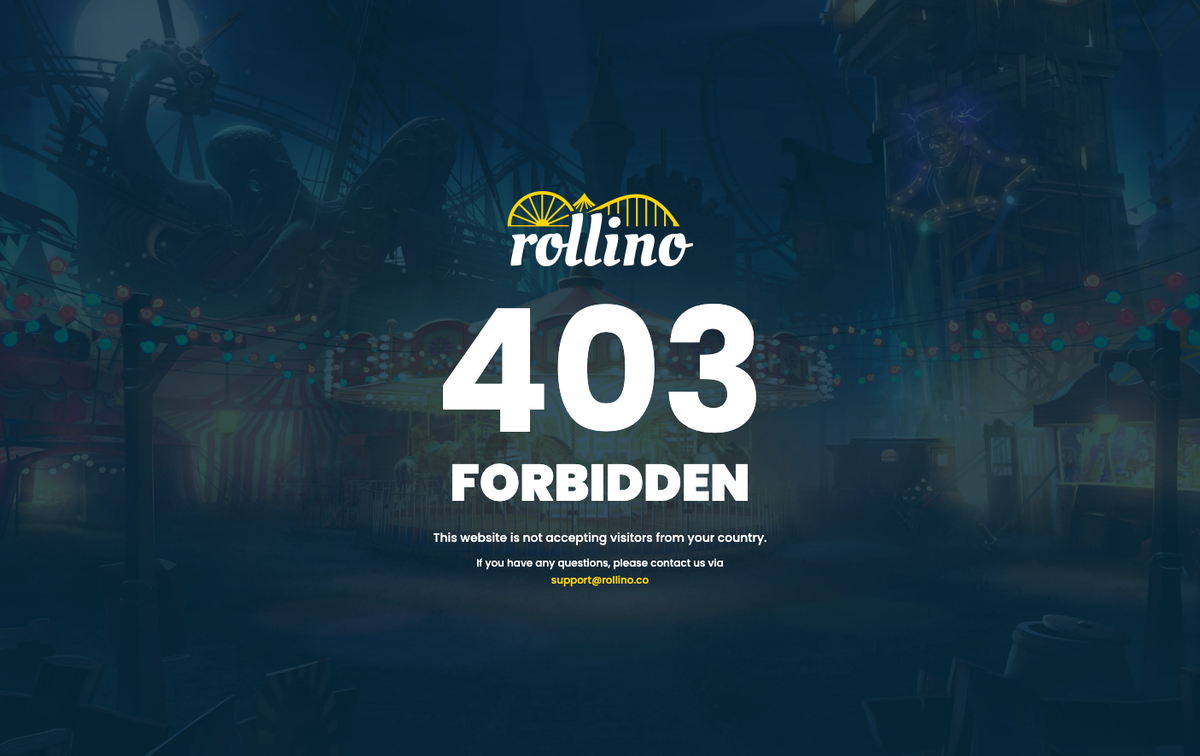 Rollino Sperrseite 403 Forbidden, keine Besucher aus diesem Land